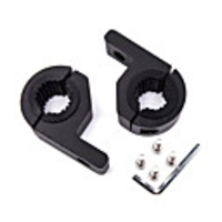 OTOLAMPARA 1 Pair 1-2 inches Motorcycle SUV O Stylish Mattle Black KINGKONG Adjustable Brackets
