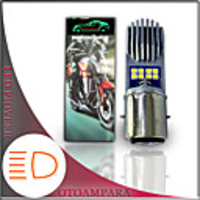 OTOLAMPARA 1 Piece Motorcycle LED Headlamp Bulb BA20D 16W 6000K White Color Slot Heat Dissipation High Low Beam Motorcycle LED Headlight H6 Special for Alpha rx/ BSE m2/ BSE gr1/ Honda nsr 50 CBR125r