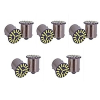 OTOLAMPARA 10pcs 12V P21W LED Bulb 1156 LED Brake Light BA15S S25 Auto Brake Lights 9W 4014 18SMD LED Bulb P21W White miniinthebox