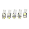 OTOLAMPARA 10pcs 5W W5W LED Side Marker Lights T10 Rear License Plate Lights White Color