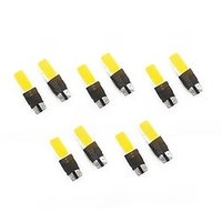 OTOLAMPARA 10PCS Width Light for Volkswagen/ Ford/ Opel/ Skoda 5W Car LED T10 COB LED Yellow Color Side Marker Lights DC 12V W5W 194 168 License Plate Light Side Light for Car miniinthebox