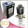 OTOLAMPARA 1PCS Motorcycle LED Headlamp Bulb PK43T 30W Dual Colors LED Super Lightness Spot Pattern Beam Motorcycle High Low Beam Headlight Bulb H4 Fit for Honda nsr 50 cbr125r xl125