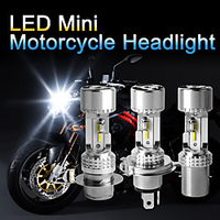 OTOLAMPARA 1pcs Motorcycle Light Bulb H4 Fan Design 25W Super Bright Lightness H6 P15D LED Bulb Fit for CFMOTO X8 Italika RC 150 Sv650 2000 Trimph Tiger Yamaha Factor 125 99% Motorcycle Models