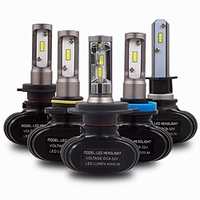 OTOLAMPARA 2 Pack Fanless CSP No Fan S1 LED Headlight Kit H1 H4 H7 LED Conversion Kit H8 H9 H11 9005 HB3 9006 HB4 40W 4000LM 6000K 12V DC miniinthebox