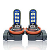OTOLAMPARA 2 Units LED Fog Lamp Bulb H8 H9 H11 12W High Bright Lightness 50000hrs Lifespan Plug and Play LED Fog Light PJG19-1 PJG19-5 PJG19-2 Lemon Green Color Lightness