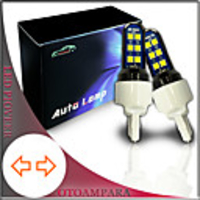 OTOLAMPARA 2PCS Car Turn Signal Light T20 12W 6000K Super Thin Front Turn Signal Light 7440 Fit for Honda Toyota