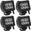 OTOLAMPARA 4 Pieces 60W 6000LM Spot Flood Beam/Working Lights Combination High Performance LED Fit for Dodge Chevrolet Ford etc