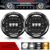 OTOLAMPARA 400W LED Headlight Special for Suzuki/ Mazda/ Jeep/ Land Rover 7 Inches SUV Headlamp H4 High Low Beam Kit IP68 Waterproof 2pcs miniinthebox