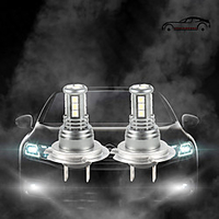 OTOLAMPARA 55W Halogen Bulb Power More Brighter Car LED Bulb H7 H4 H10 H11 H16 6500K LED Front Replacement Bulbs 2pcs miniinthebox