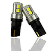 OTOLAMPARA Pair of Car LED Hand Box Lamp 285 1250 1251 1252 2450 2652 2921 Car Interior Handbar Light T10 W5W 147 Interior Light 152 158 159 5W 6000K White Color Lightness