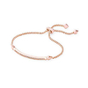 ott adjustable link chain bracelet for women,  fashion jewelry,  14k rose gold-plated