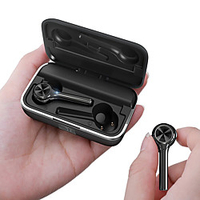 OUKU OK-H6 TWS Wireless Earbuds Bluetooth 5.0 Earphone Graphene Digital Display Touch Control Type-C Bilateral Call Headphone with Mic for Phone Call Bluetooth Technology Black