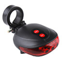 Outdoor Bicycle Laser and LED Tail Light with Batteries