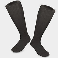 Outdoor Breathable Sweat-wicking Socks Pure black for Fishing Climbing Running
