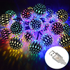 Outdoor Christmas Lights Strand Metal Moroccan Lighting 10-50 LEDs Waterproof Rope Lights AA Battery Box or USB Powered String Lights for Garden Wedding PartyIndoor Christmas DC5V miniinthebox