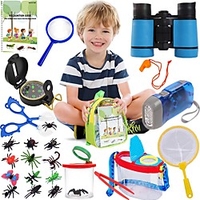 Outdoor Exploration Set Bug Catching Kit - 10 Pcs Outdoor Exploration Kit - Kids Adventure Pack - 3-12 Year Old boy Toys and Girl Toys - Good Birthday Children Outdoor Education miniinthebox