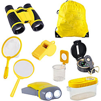 Outdoor Explorer Kit Bug Catcher Kit with Binoculars,  Magnifying Glass,  Butterfly Net and Backpack Camping Adventure Toy Birthday Gift for Boys Girls Age 3-12 Year Old miniinthebox