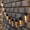 Outdoor LED Solar String ST64 Bulb Lights IP65 Waterproof For Yard Garland Decoration Lighting Patio Lawn Lamp Holiday Lighting Warm White Colorful miniinthebox