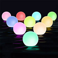 Outdoor Light 1X 2X 6X IP68 Waterproof RGB LED For Swimming Pool Floating Ball Lamp RGB Home Garden KTV Bar Wedding Party Decorative Holiday Summer Lighting miniinthebox