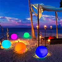 Outdoor Light Waterproof RGB LED Solar Powered 1pc 2pcs Play Ball for Swimming Pool Floating Ball Lamp RGB Home Garden KTV Bar Wedding Party Decorative Holiday Summer Lighting IP68 miniinthebox
