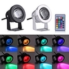 Outdoor Pool Light Underwater Light 10W with Remote Control Submersible Lights LED Dimmable RGB 12V for Landscape Fountain Pond Lighting miniinthebox
