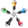 Outdoor Portable Camping Light LED Camping Light Emergency Light Christmas Decoration Small Hanging Light 1Pc
