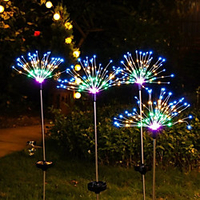 Outdoor Solar LED Firework String Lights 120 LED IP65 Waterproof For Garden Pathway Patio Yard Fairy Light Lamp Decoration Colorful Lighting 1X 2X miniinthebox