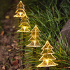 Outdoor Solar Pathway Lawn Lights 5pcs 30cm Solar Powered Warm White Christmas New Year