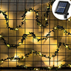 Outdoor Solar Power LED String Light IP65 Waterproof Led Fairy String Hanging Lights Artificial Outdoor Ivy Leaf Plants For Yard Fence Wall Hanging Decoration Warm White 8 Mode Lighting miniinthebox