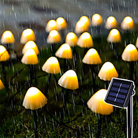 Outdoor Solar String Light 1pcs LED Mushroom Solar String Light 3.8m 10 LEDs Outdoor Patio Garden Decoration Waterproof Fairy Light Courtyard Lawn Solar Ground Stakes Lamp miniinthebox