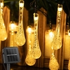 Outdoor Solar String Light Solar Light Outdoors Droplet Bulbs Waterproof Solar Lamp RGB Fairy String Solar Lights for Garden Patio Holiday Decor 6.5M-30LEDs 12M-100LEDs LED Solar Garden Light miniinthebox