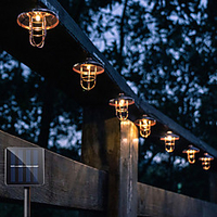 Outdoor Solar String Light Solar Outdoor LED String Lights 3M 5M Wrought Iron House Shaped Waterproof Fairy Lights 20LDEs 10LEDs Wedding Garden Cafe Decoration LED Solar Garden Light miniinthebox
