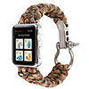 Outdoor Sport Nylon Strap Umbrella Rope Woven Bracelet Watchband for Apple watch 38/42/40/44mm Band Apple Watch Series 6 SE 5 4 3 2 1