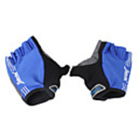 Outdoor Sports Bicycle Anti-Slip Half-Finger Gloves (Black/Blue/Gray)