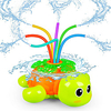 Outdoor Sprinkler for Kids - Backyard Rotating Turtle Sprinkler with Swing Tube - Splashing Toy for Summer - Outside Garden Lawn Water Toys Gifts for 3 4 5 6 Boys and Girls miniinthebox