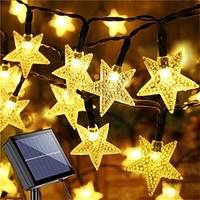 Outdoor Star String Lights 12m 100leds 8 Modes Twinkle Fairy Lights Waterproof Star Light for Outdoor Gardens Lawn Christmas miniinthebox