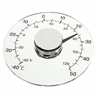 Outdoor thermometer household lead-free self-adhesive window door and window transparent waterproof thermometer battery-free miniinthebox