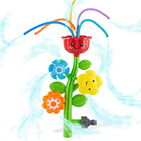Outdoor Water Spray Sprinkler for Kids and Toddlers - Cute Lawn Spinning Flower Kids Sprinkler w/ Wiggle Tubes - Splashing Fun for Summer Days - Attaches to Garden Hose - Age 3 miniinthebox