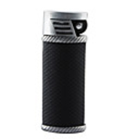 Oval Butane Lighter with Grinding Wheel,  Black