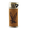 Oval Butane Lighter with Grinding Wheel,  Yellow
