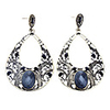 Oval Resin Water-drop Earrings