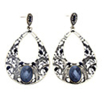 Oval Resin Water-drop Earrings