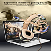 OVLENG GT98 Wired Gaming Headset E-Sports with Microphone LED Stereo Virtual Surrounded HiFi Headset for PS4 PC Laptop