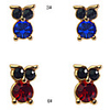 Owl Alloy Zircon Earring Sets(4 PCS)