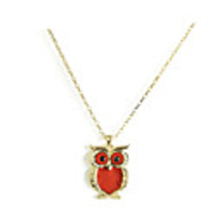 Owl Leather Alloy Necklace