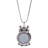 Owl Pattern Antique Silver Necklace