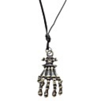 Owl Tree Branch Pattern Cow Leather Necklace