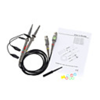 P6100 2Pcs High Precision Oscilloscope Probe 1X 10X 100MHz Alligator Clip Test Probe
