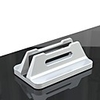 P9 Aluminum Vertical Laptop Stand Thickness Adjustable Desktop NoteBooks Holder Erected Space-saving Stand For MacBook Pro Air