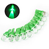 Pack of 10 Green LED T10 Bullet Wedge Car Bulbs